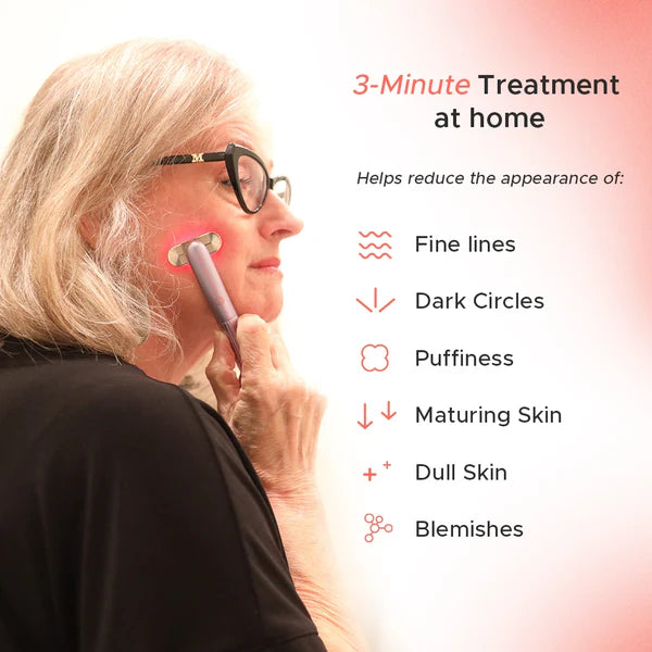 4-in-1 Anti-Aging Wand – Red Light Therapy, Microcurrent & Face Massager
