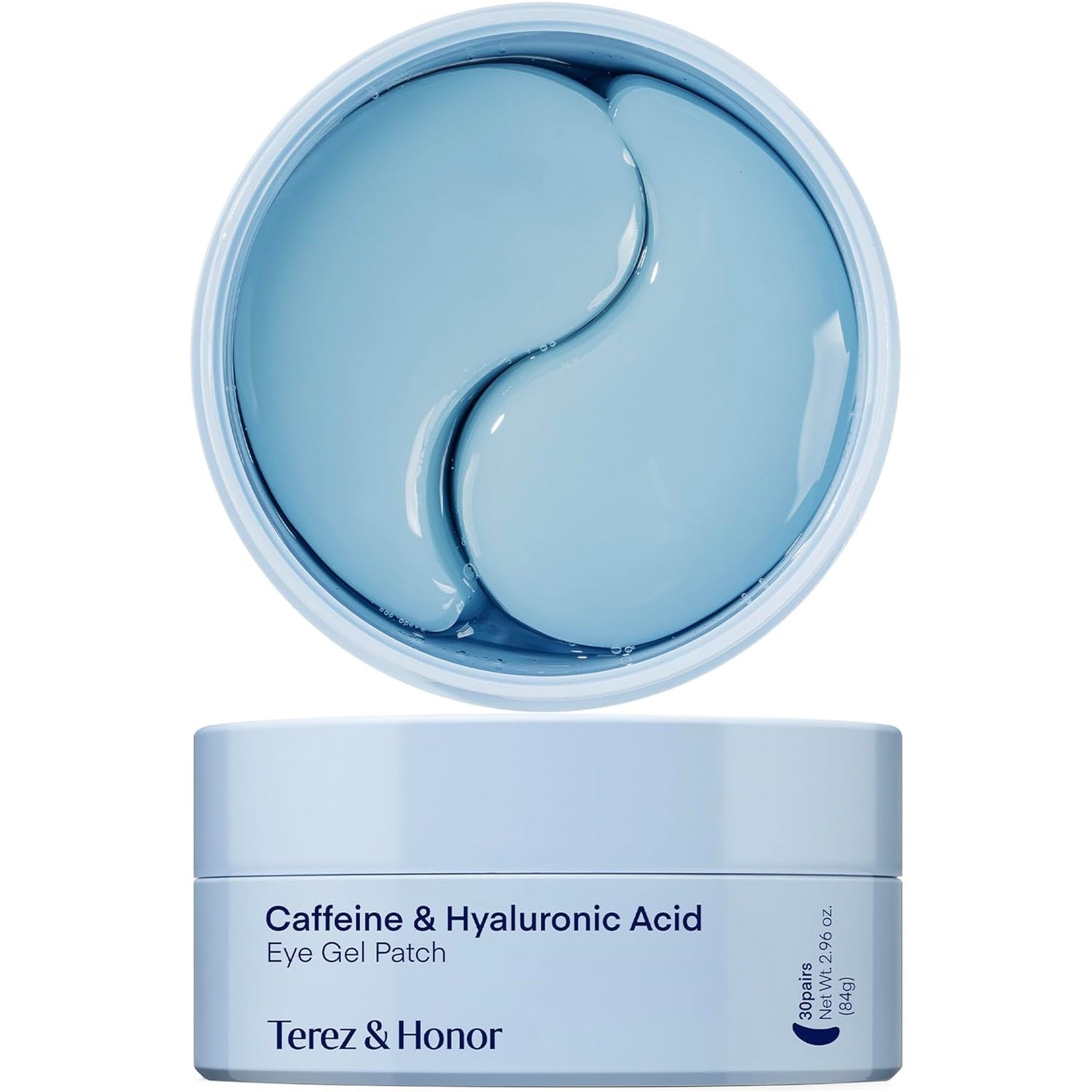 Korean Hydrating Eye Patches for Dark Circles, Puffiness & Wrinkles –  with Caffeine, Hyaluronic Acid & Niacinamide